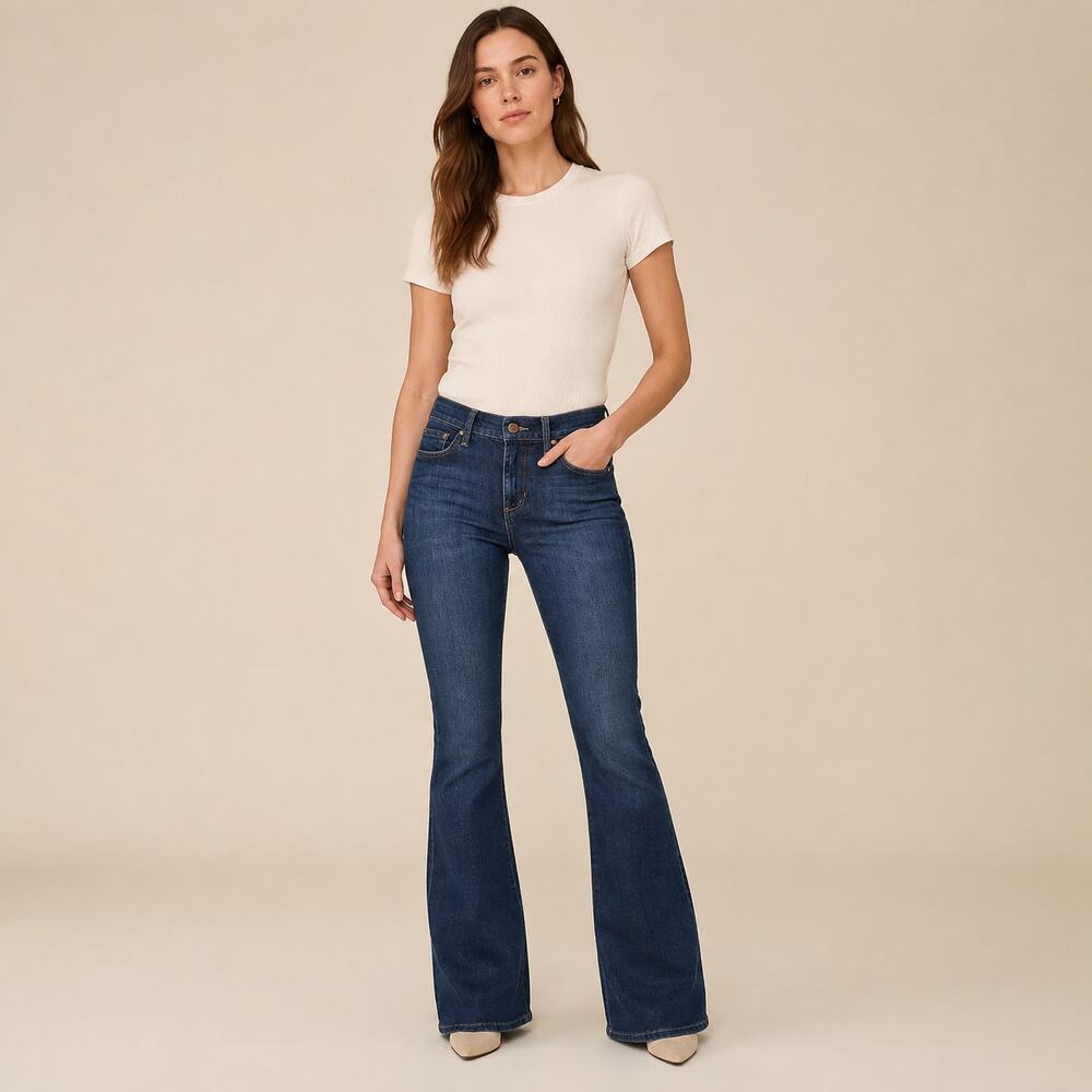 Joe's Jeans Rocker WMNS 31 Dark Wash Bootcut Flare Stretch Denim Y2K Festival
